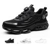 Rotary Button New Safety Shoes For Men, Anti-Impact And Anti-Piercing Work Shoes, Fashionable Men'S Sports Shoes, And Safety Pro