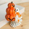 Halloween Ornament Ghost Hug Pumpkin Shape Resin Statue Halloween Table Shelf Office Desktop Decoration