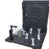 Action Figure Display Base for Garage Diorama Model Storage 15x15x17cm