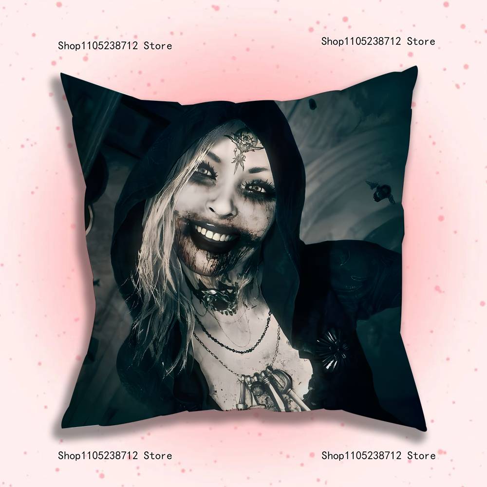 Game R-Resident Evils Characters Pillow Case Anti-dustmite Pillowcase Invisible zipper silky short plush Sofa cushion cover