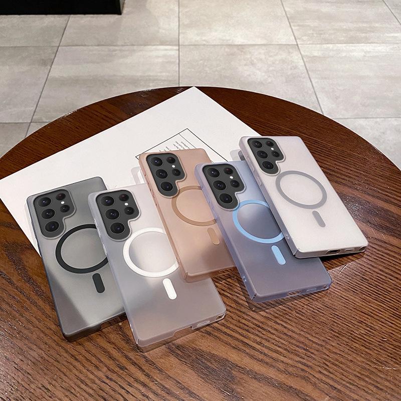 Ultra-thin matte PC ice mist suitable for SAMSUNG S26 magnetic suction A36 new S25FE simple anti-drop mobile phone case