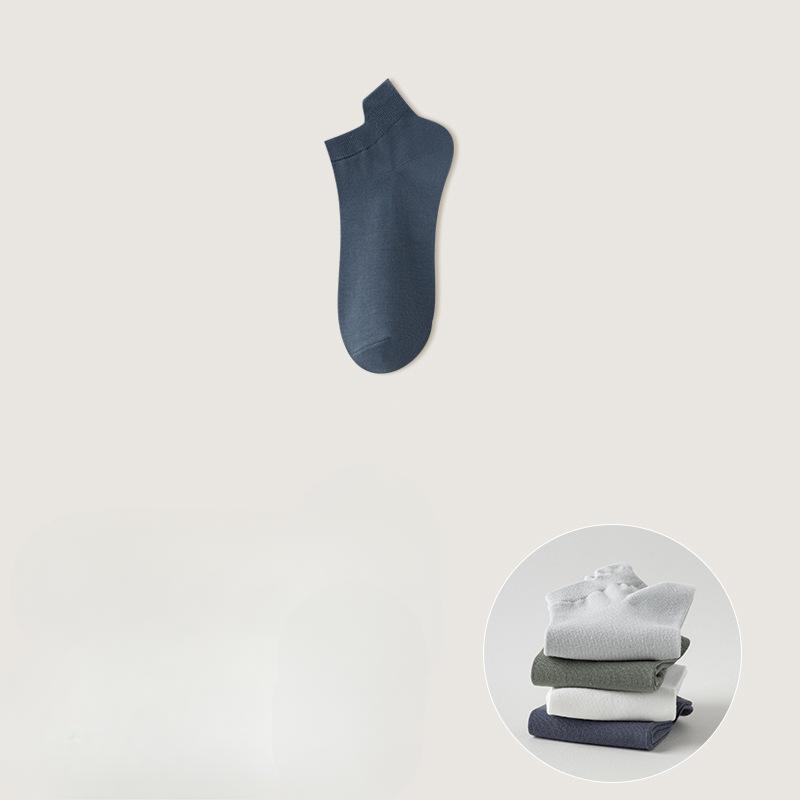 Men's Invisible Short Socks, Sweat-absorbing and Odor-proof Boneless Socks, Ear-lifting Cotton Socks, Breathable Short-sleeved Low-top Sports Socks