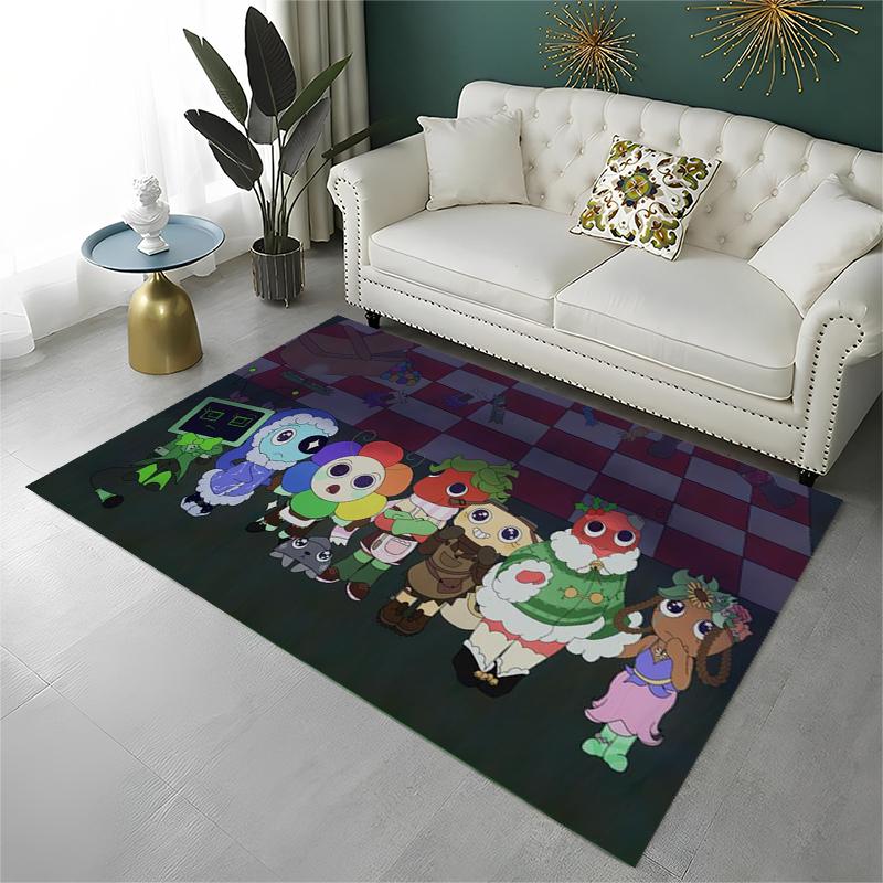 Game Dandy World Cartoon Non-Slip Area Rug for Living Room,Bedroom,Playroom,Soft Carpet Floor Mat Home Decor Rug Kids Room