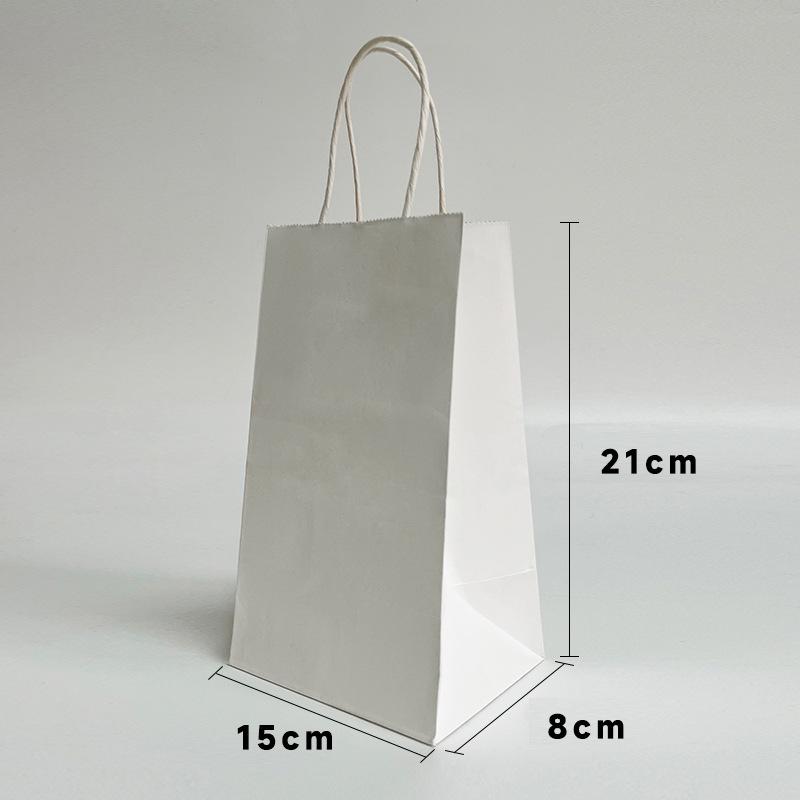Custom Printed Kraft Paper Bags for Clothing & Milk Tea Takeaway - Multiple Sizes Available