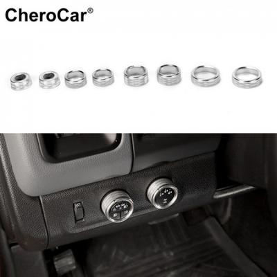 8X Dash AC Radio Media Switch Knob Cover Trim Ring for Chevy Colorado/Canyon 14+