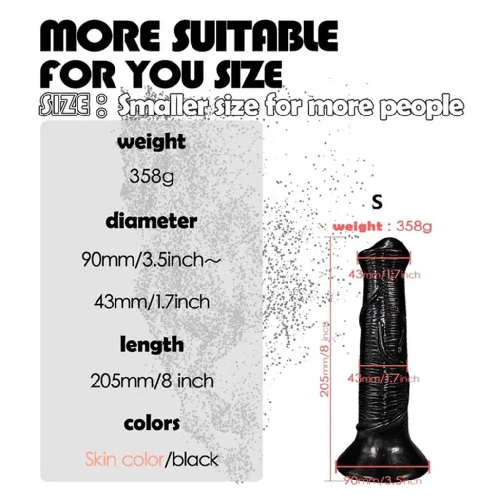 Super Large Realistic Horse Monster Dildo Big Long Dildos with Strong Suction Cup PVC Huge Adult Sex Toys for Men Women Anal Vaginal Masturbation