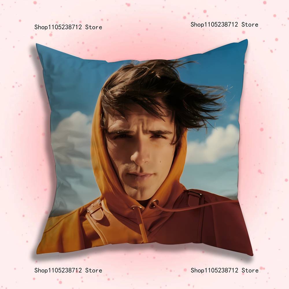 J-Jacob E-Elordi Pillow Case Plush Fabric Soft Pillowcase Double Sided Print Sofa Cushion Cover Throw