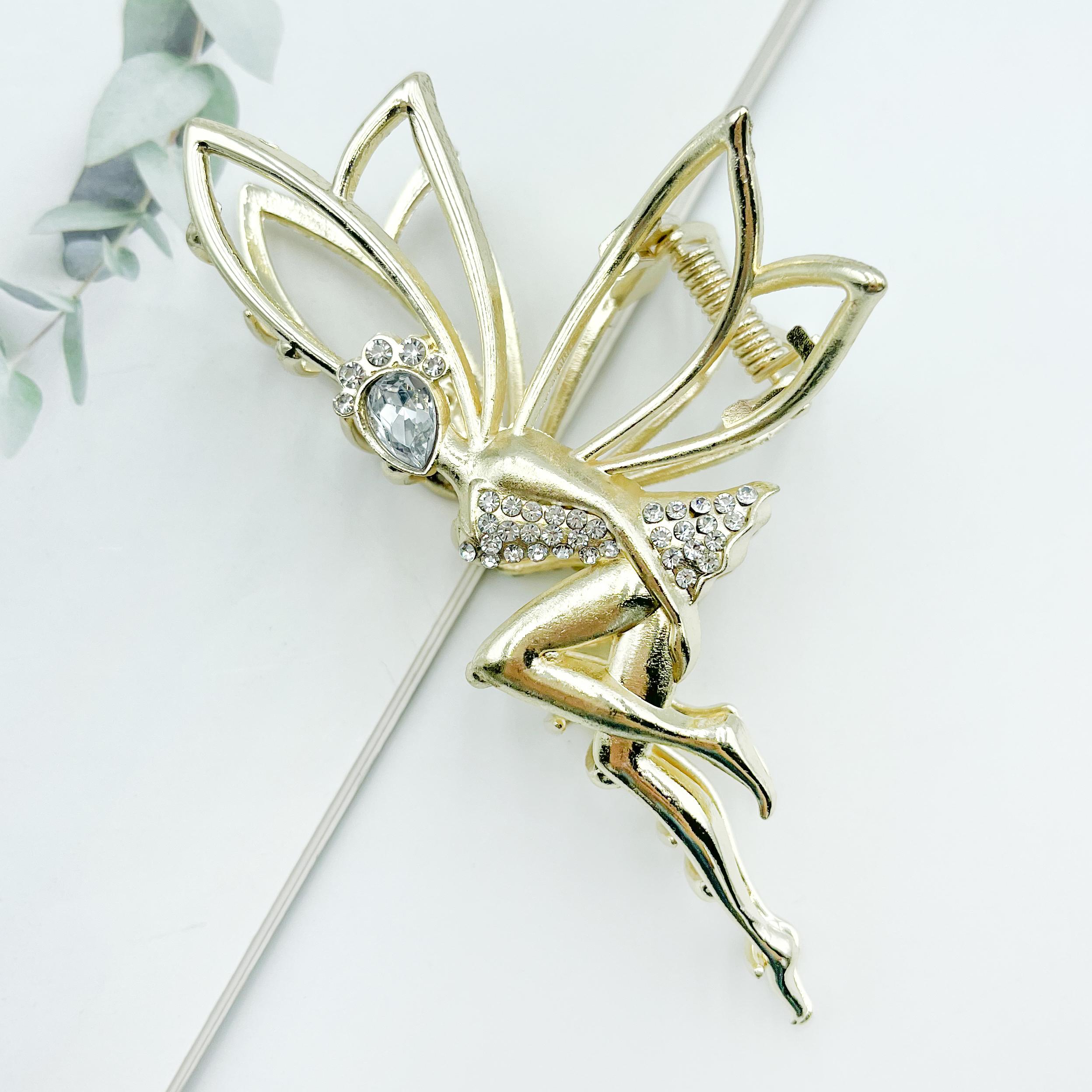 

1pcs Fashion Crystal Dancing girl Hair Claws For Women Party Hair Ponytail Hair Claw Hair Accessories