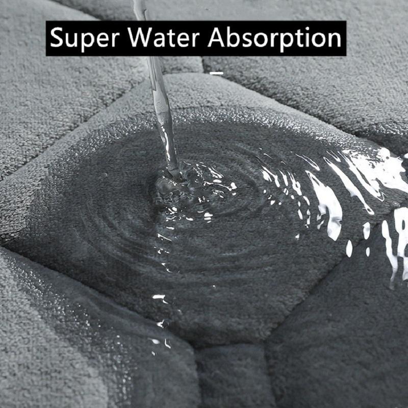 Memory Foam Bath Mat Bedside Mat Shower Mat Machine Washable Bathroom Rug Soft Super Absorbent Quick Dry Bathmat Floor Rugs