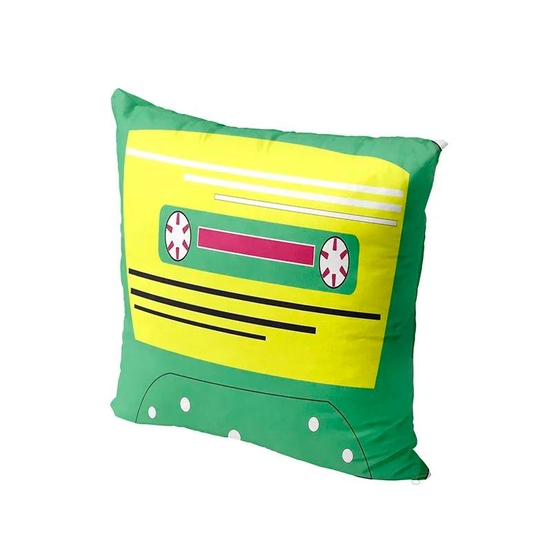 Home Decor Retro 90s Cassette Tape Pattern Pillow Covers Pattern Cushion Cover Suitable for Sofa Bedroom Car Pillow Cover