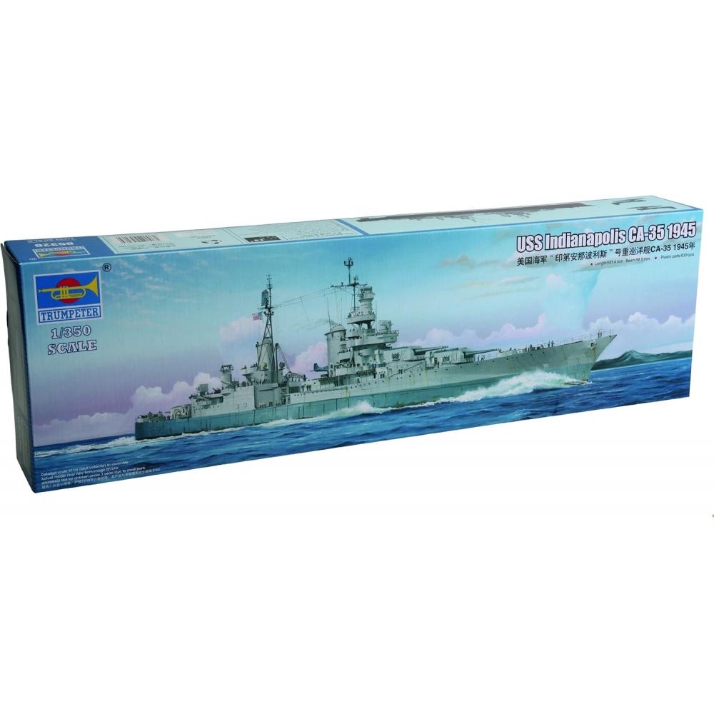 

Trumpeter 1 350 Us Navy Heavy Cruiser Indianapolis Ca 35 1945 Plastic Model