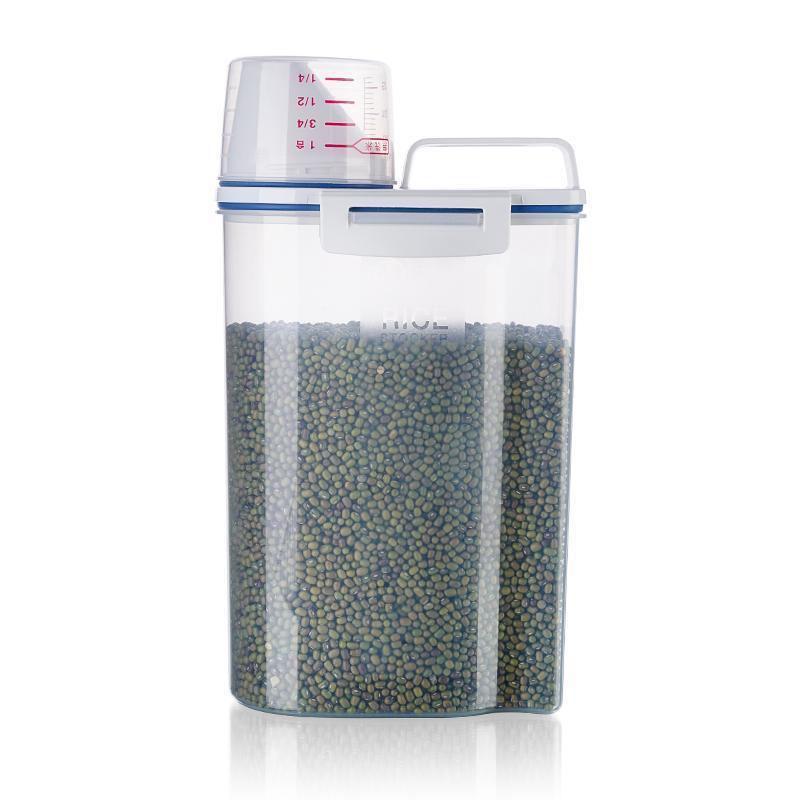 Rice Storage Jar – Moisture-Proof, Sealed, Food-Grade Plastic Container for Household Use