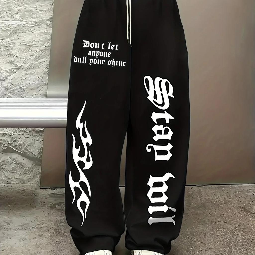 Gothic Straight Leg Pants for Men Women Casual Sports Street Wear Fashion Selling Gothic Clothing