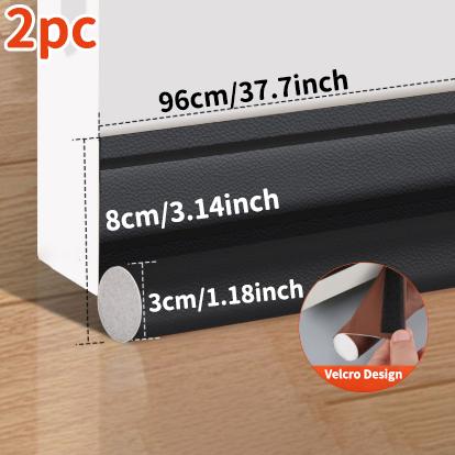 Türunterseitendichtungsstreifen, flexibler Windgeräuschreduzierungsstopper unter dem Türblocker, Antikollisions-Staubschutz-Schallschutzstreifen