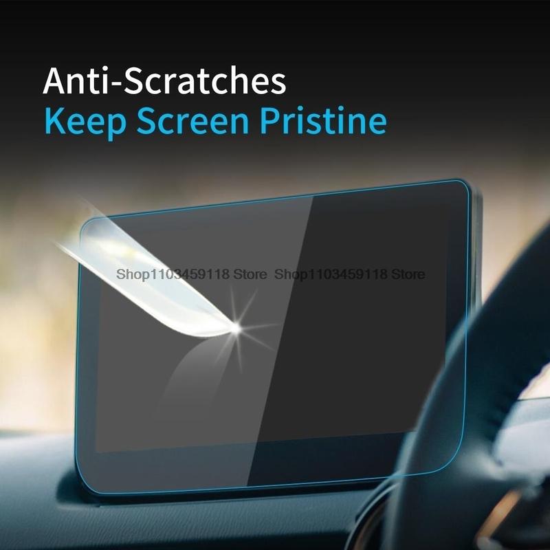 Tempered Glass Screen Protector For Mazda  Connect CX-3 MX-5 2016- 7-Inch Car Navigation Display  Anti-scratch Fitting