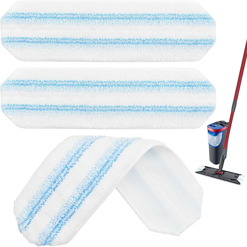 Reusable Washable Flat Mop Cleaning Pads Compatible with O-Cedar H2Pro Replacement Microfiber Mop Cloths for Efficient Floor Cleaning and Maintenance