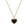 [Whole Body Titanium Steel] Minimalist Style Double-sided Love Necklace Women's Ins Collarbone Chain with Jewelry