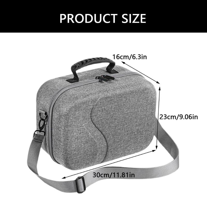 Portable Travel VR Carrying Case for Quest3 VR Shockproof Storage Bag with Convenient Handle