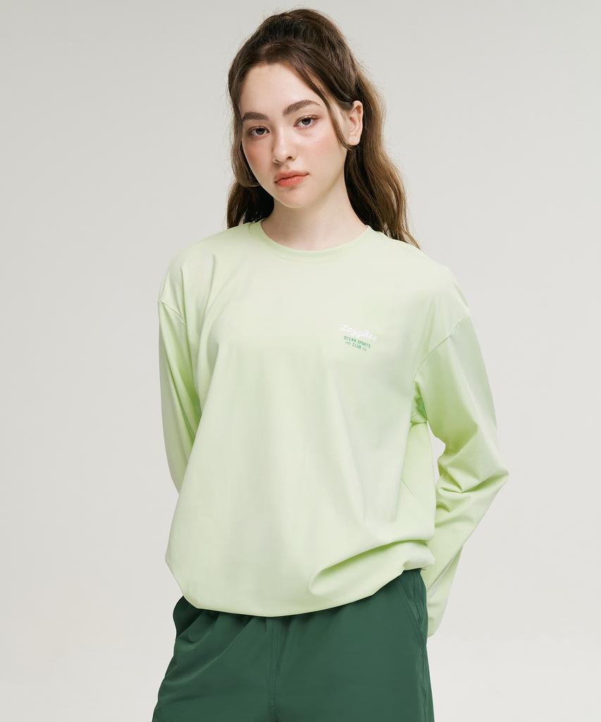 Leijibi Airfresh String Oversized Rash Guard Long Sleeve Women'S & Men'S Swimwear Mw (7 Colors) (A Type)