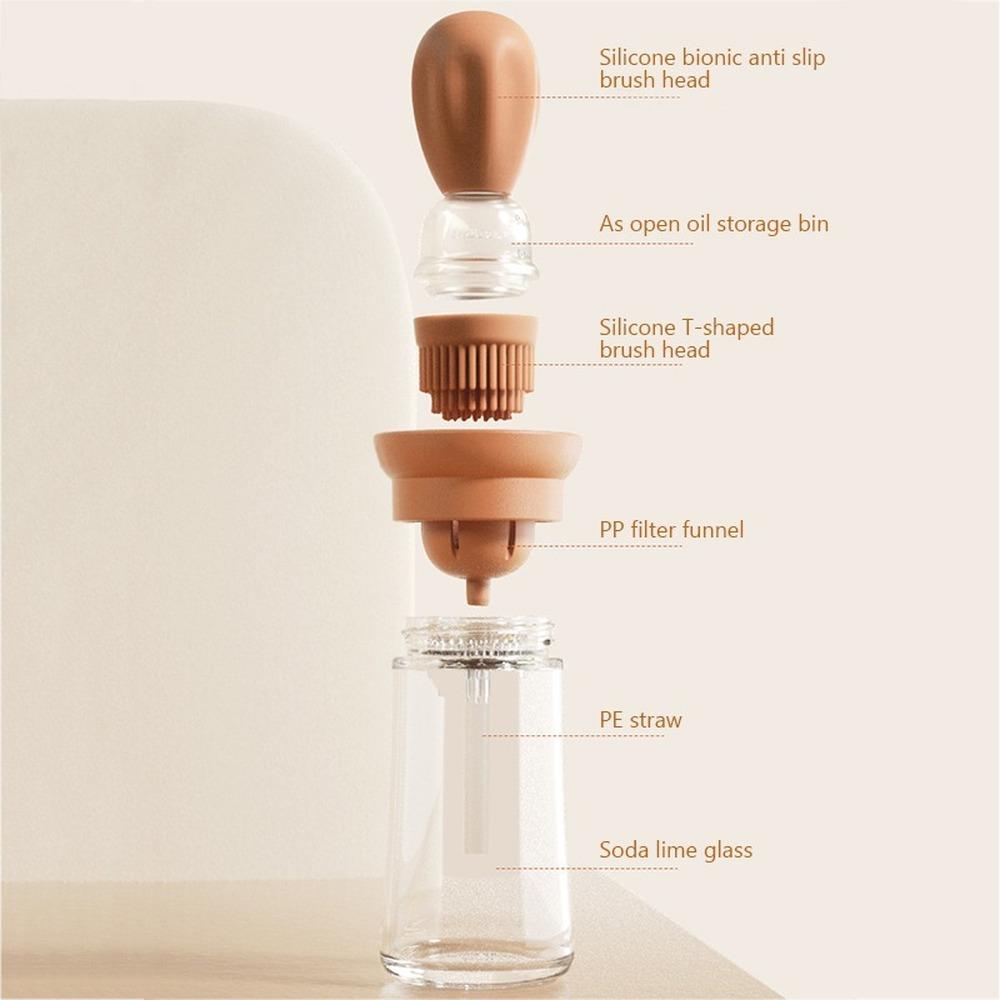 Kitchen Cooking Brushes Baking Barbecue Oil Brush Dispenser Pastry Steak Oil Brushes Kitchen Baking BBQ Tool