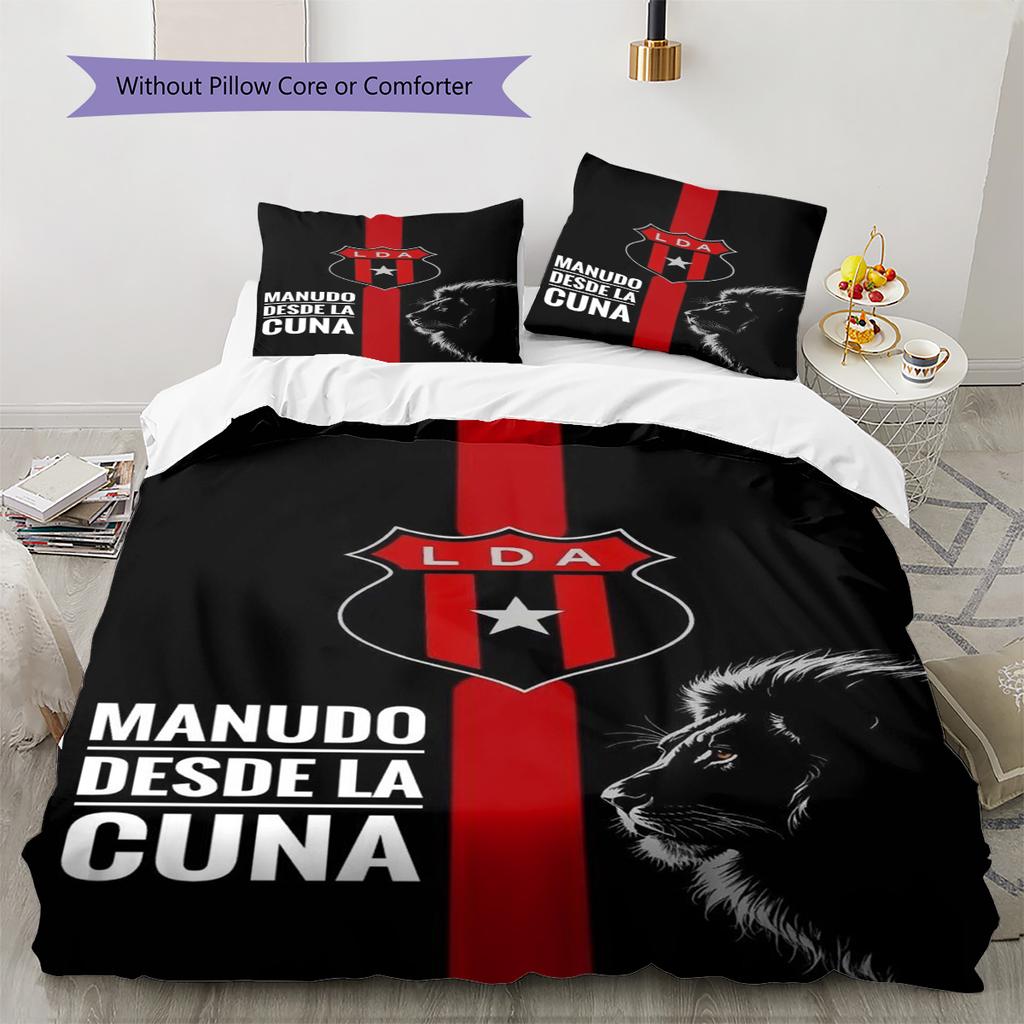Alajuelense Logo Pattern Bedding Set Quilt Cover Pillowcase Home Decor Gift (1 * duvet cover + 2 * pillowcase, without core)