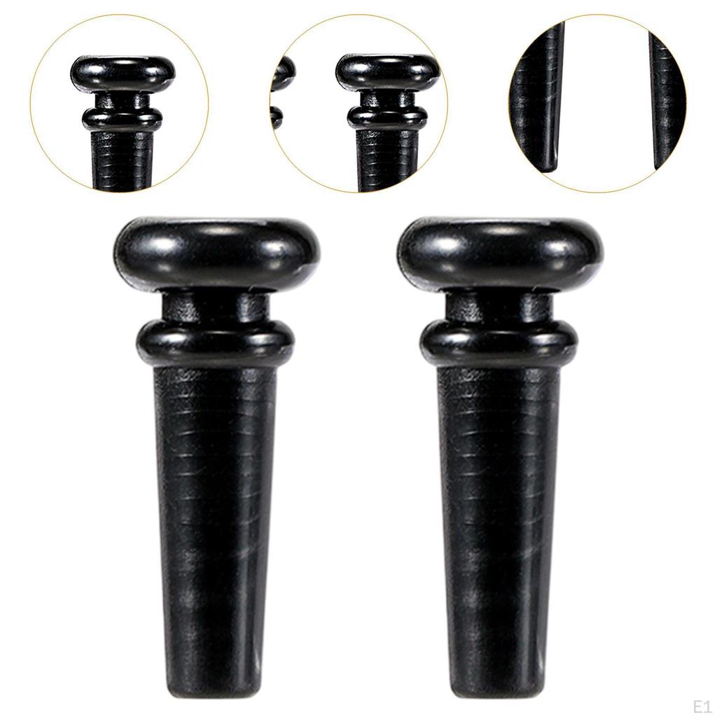 2x Guitar Endpins Musical Instrument Part Professional Replaces Portable Violin Tailpiece Endpin Peg