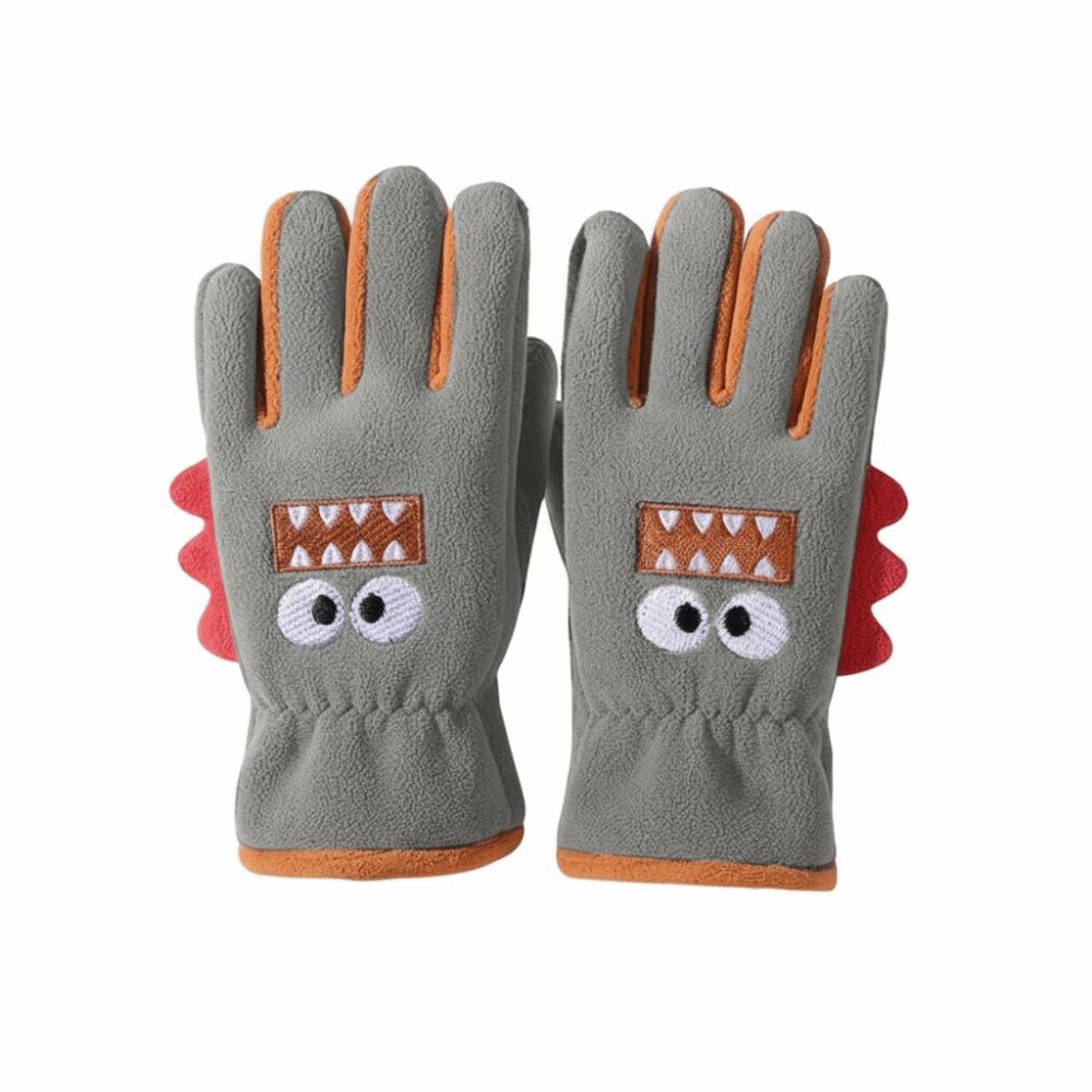 Windproof Student Wrist Gloves Cartoon Children Cycling Gloves Full Fingers Gloves  Autumn Winter