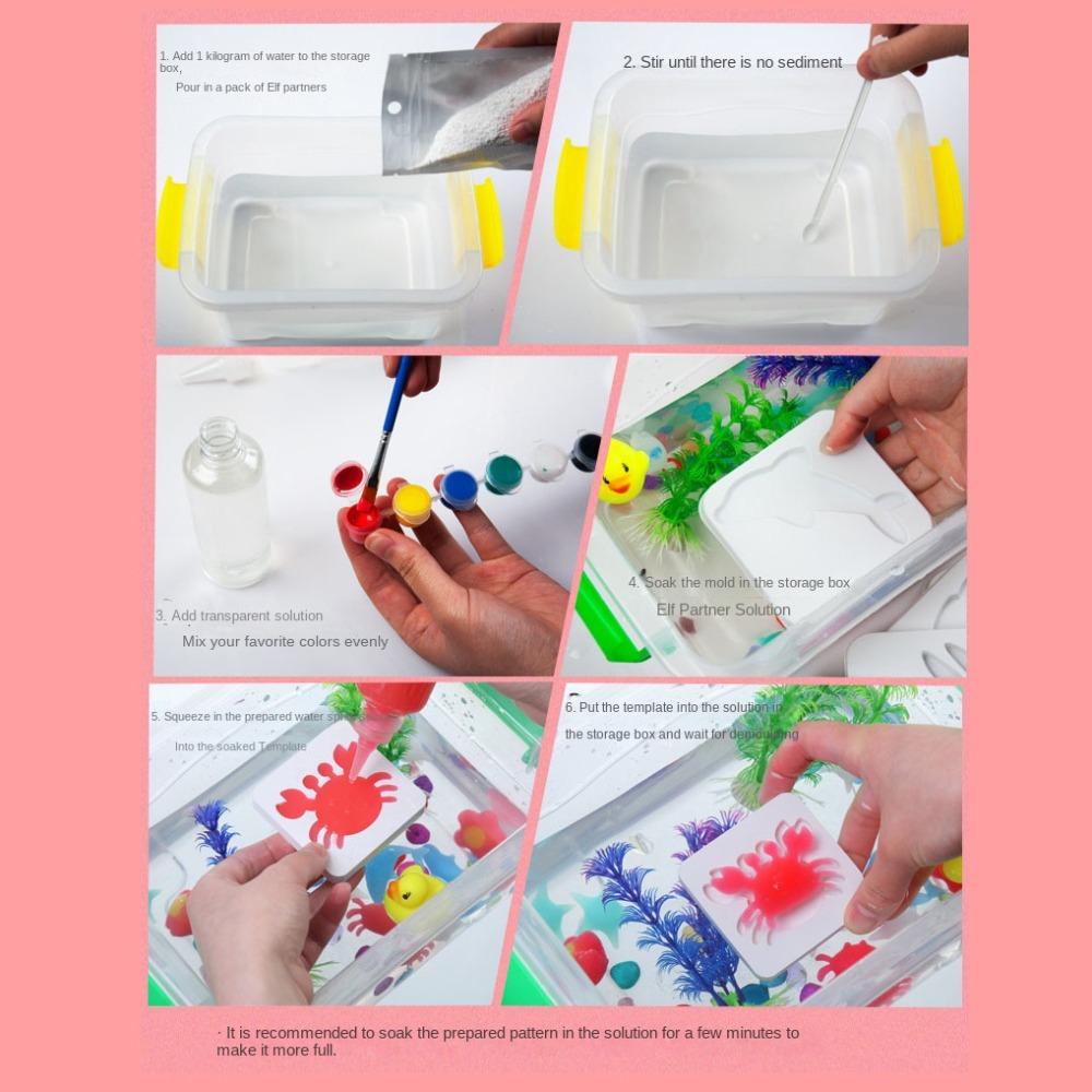 DIY Material Set Magic Water DIY Set Magic Water Elf Ocean Mold Kit  Montessori Education Toy