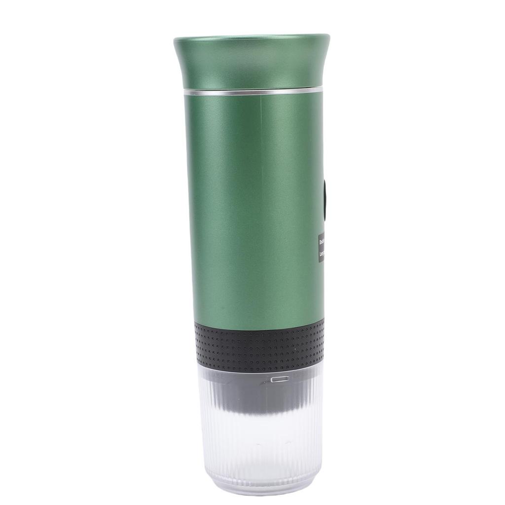 Portable Capsules Coffee Maker 72W 120ML Cup Full Automatic Outdoor Ground Coffee Machine for Home Travel Green