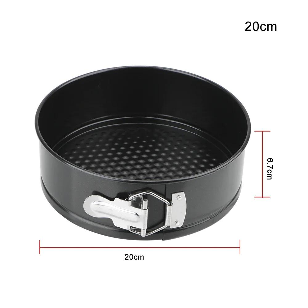 Round Cake Pan Non-Stick Removable Bottom Carbon Steel Bake Mould Bakeware Kitchen Accessories