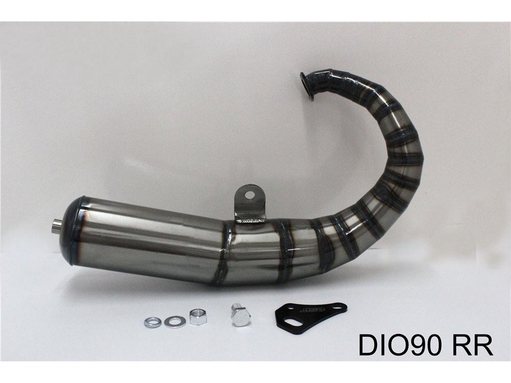 Taiwan V8JOG50JOG90 Street Racing Modified Exhaust Pipe – W004 Straight Row, 11 Sections