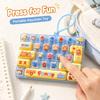 Keyboard Clicker Fidget Toy 26 Button Keychain Portable Anti Stress Decompression Gadget For Desk Travel Party Favor Daily Use