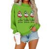 Women's Casual Fashion Round Neck Long Sleeve Christmas Printed Sweatshirt