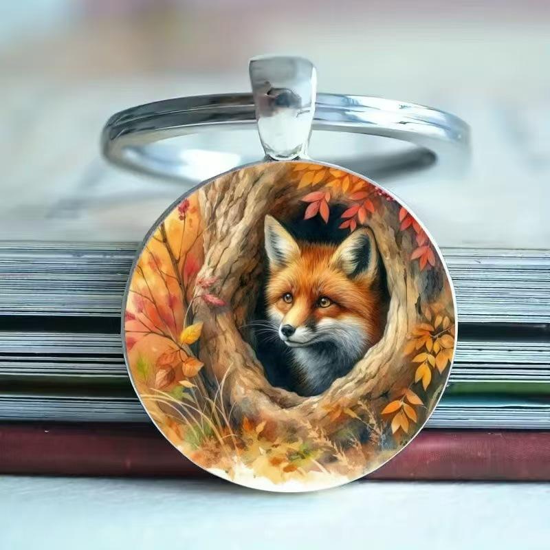 Fashion Alloy Keychain - Round Key Pendant for Keys