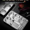 Jiakangming 304 Stainless Steel Divided Meal Tray