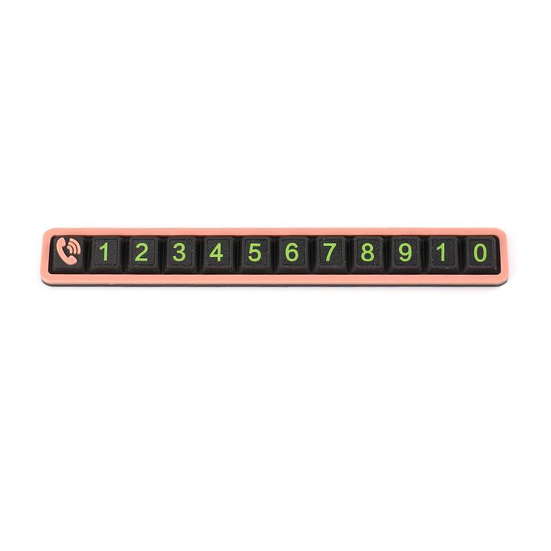 Car Temporary Parking Card Phone Number Card Plate Telephone Number Stop Luminous Parking Aid Garage Car Interior