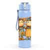 1PC Twin Country Dolls Cartoon 750ml Color Plastic Sports Water Bottle Leakproof Flip Straw Lid Suitable for Sports Office Home Use