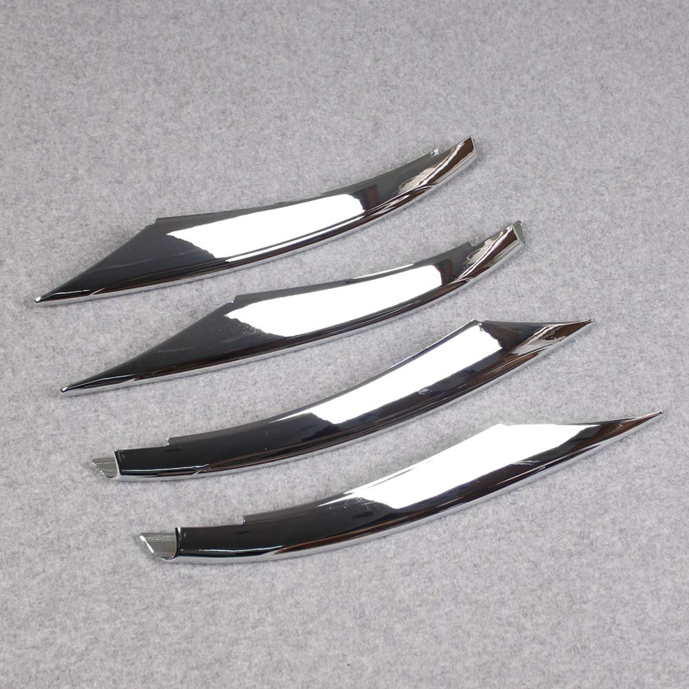 RUIQ Front Grille and Fog Lamp Garnish Bezel Covers for the New Chrome-Plated Mercedes-Benz A-Class (4th Generation, W177)