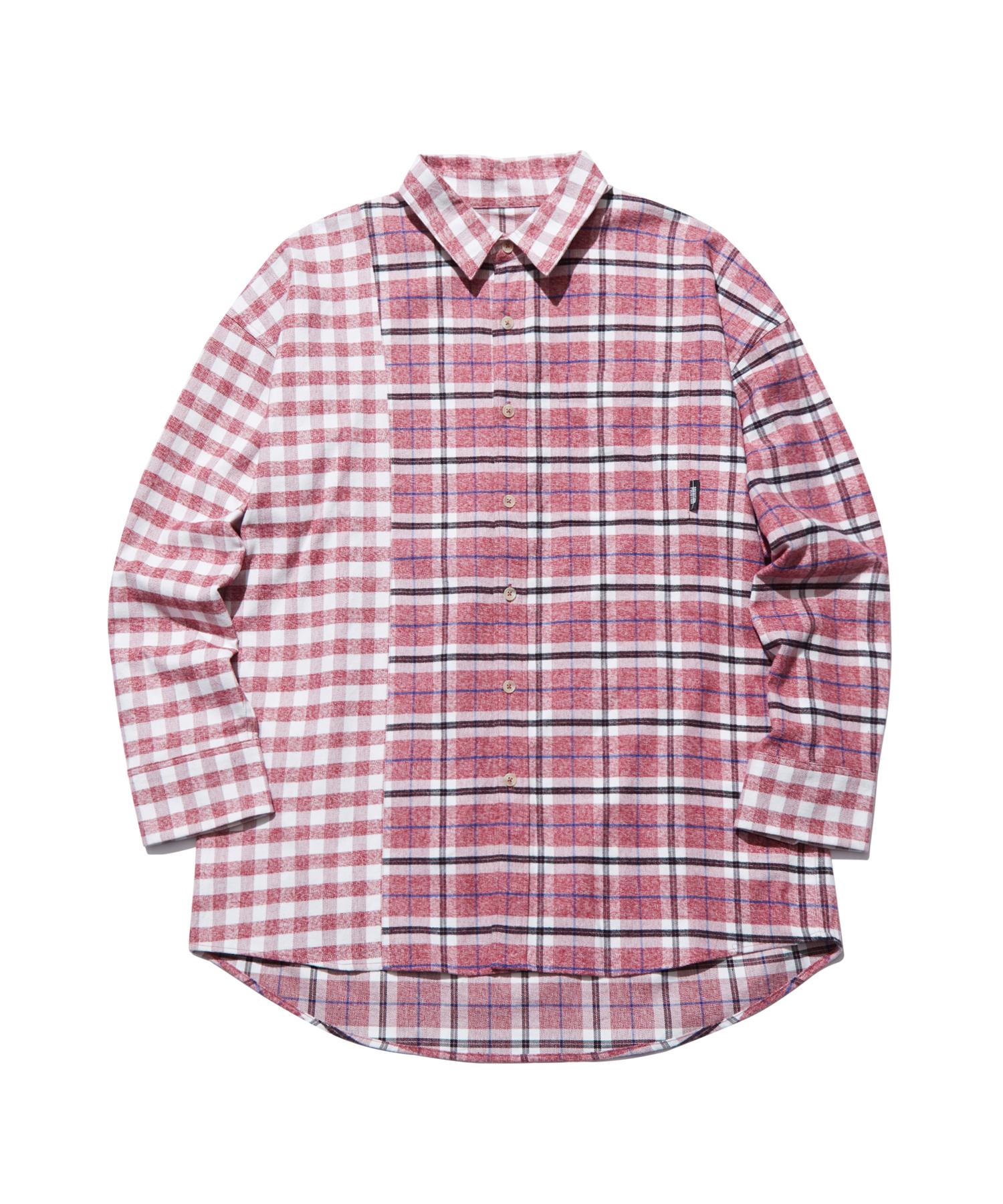 Pollution Over Fit Check Shirts Xl