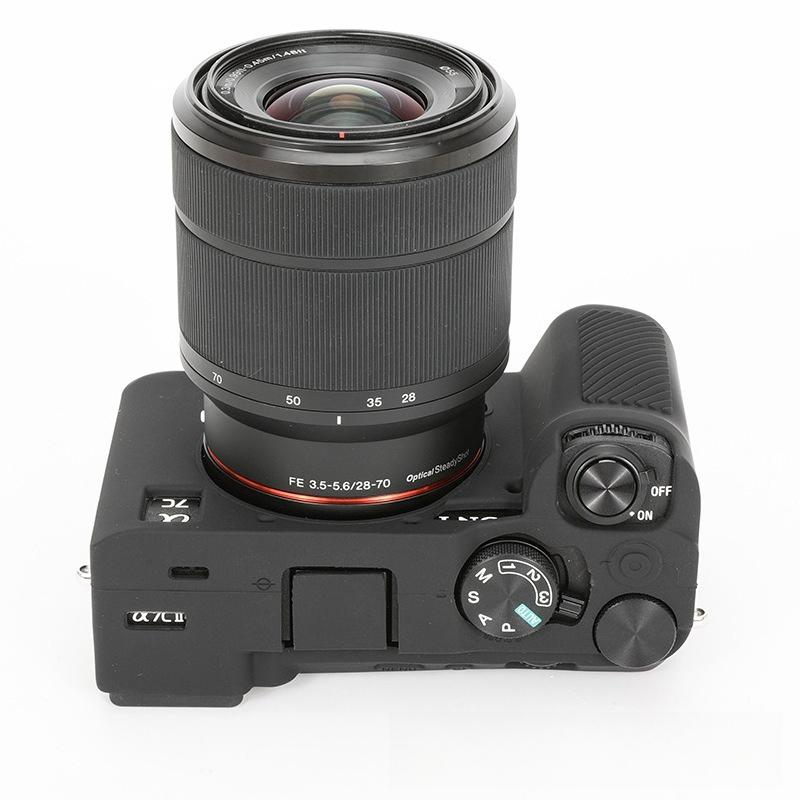 Huse din silicon pentru Sony A7CR și A7CII Genți pentru camere foto pentru A7CR Camere foto mirrorless Huse de protecție anti-cădere pentru camerele foto A7CII