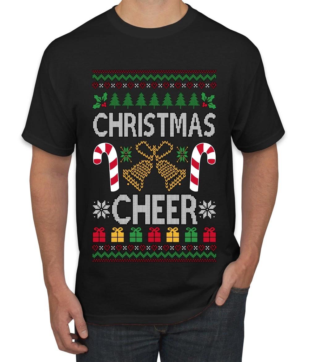 Christmas Cheer Couples Matching Ugly Christmas Men s T- Shirt 4XL