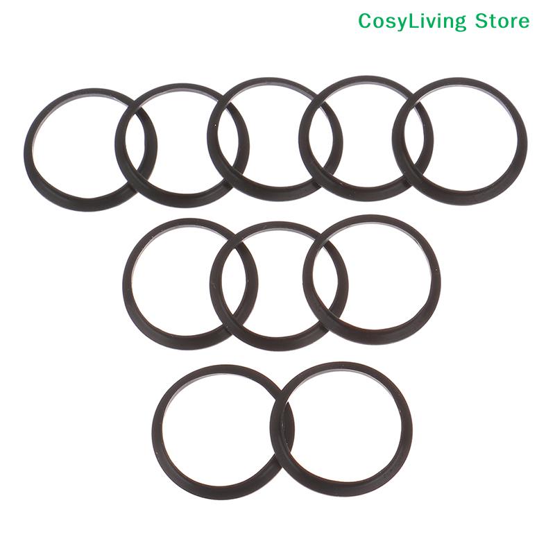 10Pcs Black Soft Silicone O-rings Gaskets Rubber Food Grade For Nespresso Stainless Steel Coffee Refillable Capsules Body Cup