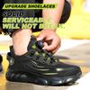 Rotating Button Work Safety Boots Steel Toe Cap Indestructible Shoes Puncture-Proof Work Sneakers Security Protection Shoes Male