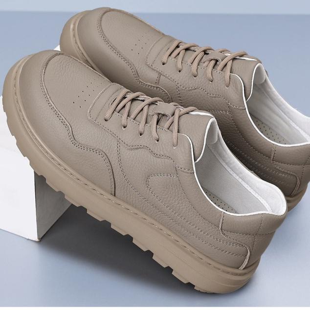 Stilvoller Leder Herrenschuh Ganzjährig Lässige Herrenschuhe Elegant Bequem Atmungsaktive Schuhe Rutschfeste Schuhe für Geschäftsreisen