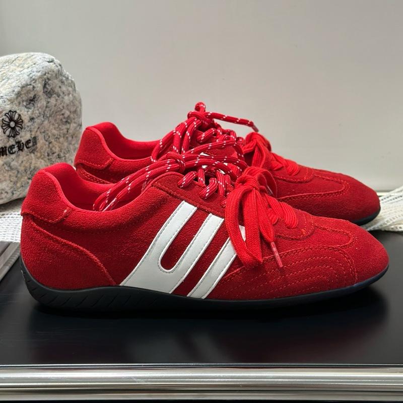 

2025 autumn new retro German training shoes women s thick-soled heightened lightweight soft-soled jogging casual sports shoes 35