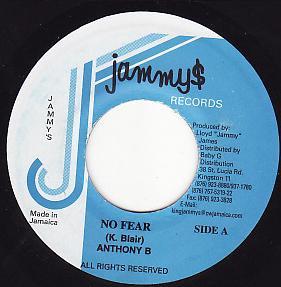 

7inch Record ANTHONY B TAZ MARVELOUS No Fear High Grade NONE Jammys Records 2005 Jamaica Reggae Ska Dub Used