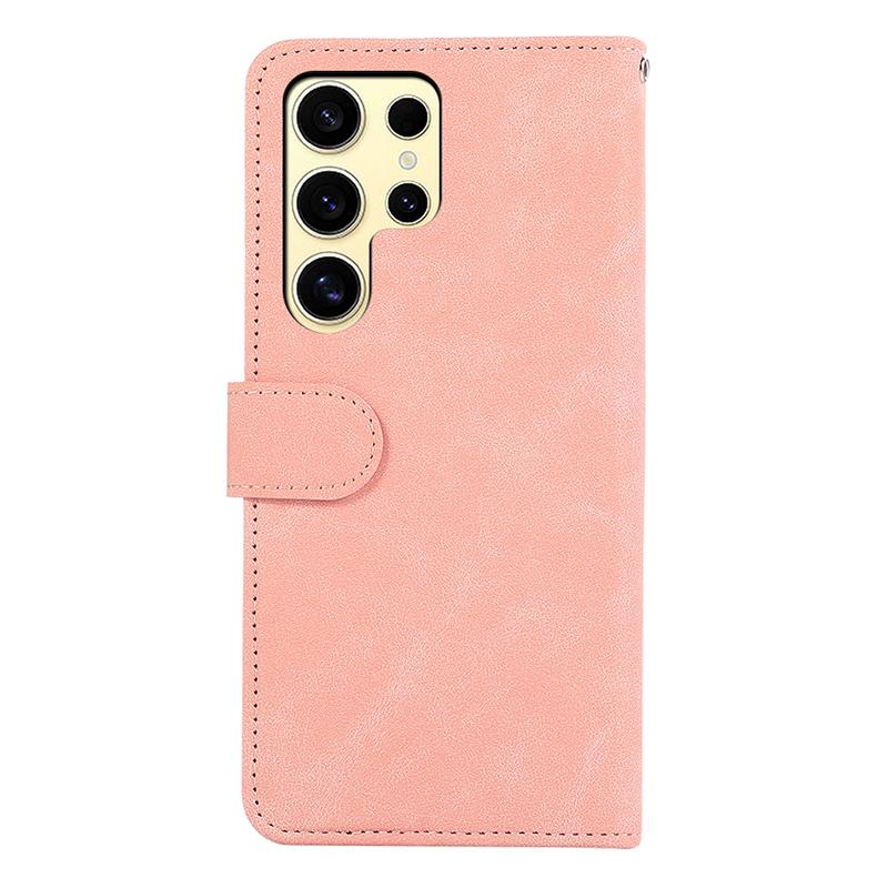 ABEEL For Samsung Galaxy S21 Ultra 5G Phone Case Color Matching RFID Blocking Wallet Leather Cover