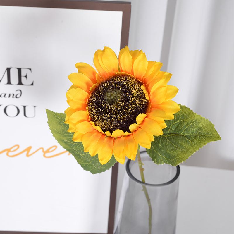 

Artificial Flower Sunflowers Home Garden Table Decoration Wedding Bouque Festival Fake Gerbera Living Room Bedroom Stage
