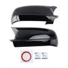 Glänzend Schwarz Flügel Außenspiegel Abdeckkappen Links + Rechts für VW Golf Mk4 1998-2004