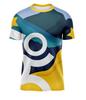 Simple Fashion Running T-Shirt Summer Casual Outdoor Fitness 3D Printed Men's Sports T-Shirt Shoe Neck T-Shirt